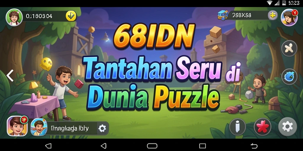 Tampilan menangkap momen seru saat menyelesaikan teka-teki Puzzle.