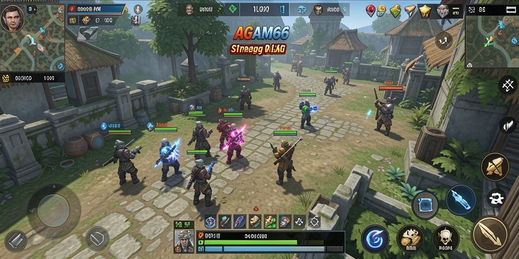 Tampilan gameplay menarik dari AGAM66 dengan elemen SLG yang mendebarkan.
