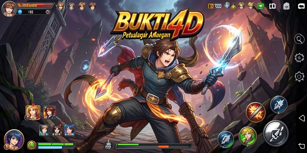 Gameplay seru dan berwarna dari BUKTI4D dengan karakter anime.