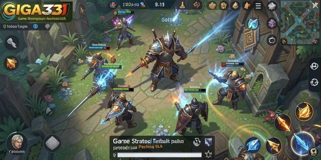 Tampilan gameplay GIGA33 yang menawan dan strategis.