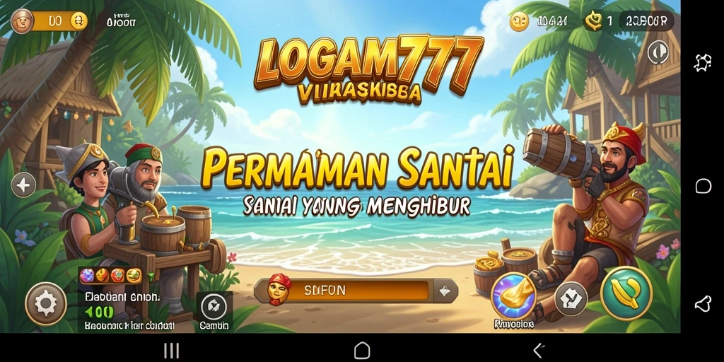Tampilan dinamis gameplay LOGAM777 yang seru dan mengasyikkan.