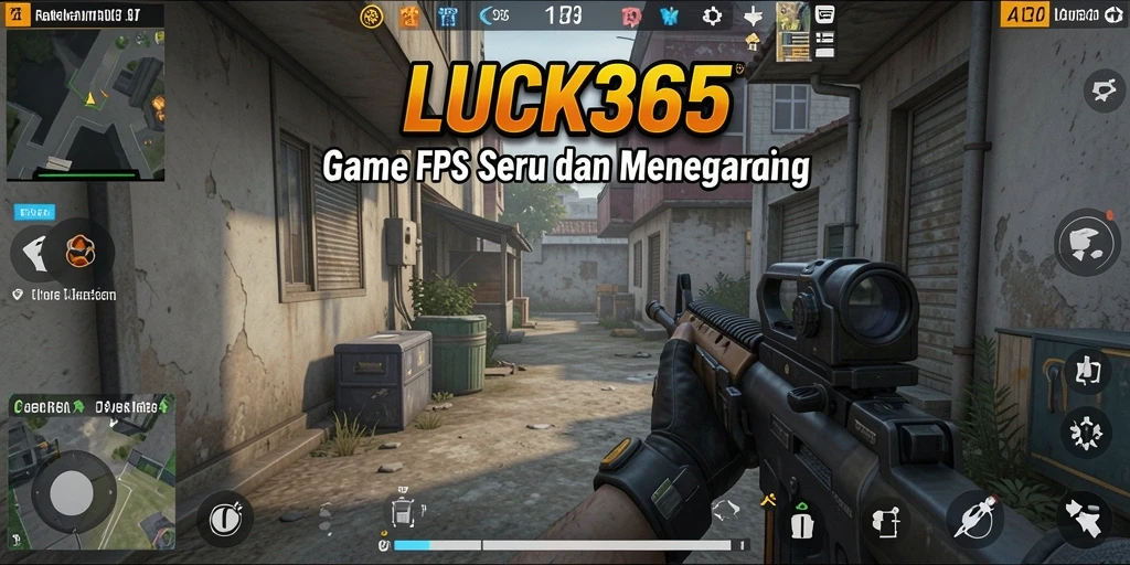 Screenshot gameplay LUCK365 menampilkan aksi tembak-menembak yang mendebarkan.