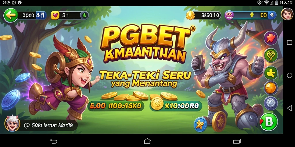 Screenshot gameplay PGBET menunjukkan tantangan teka-teki seru.