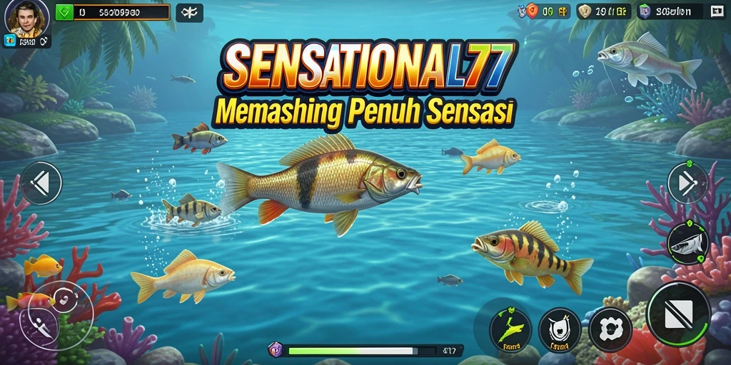 Tangkapan ikan yang spektakuler dalam gameplay SENSATIONAL77.