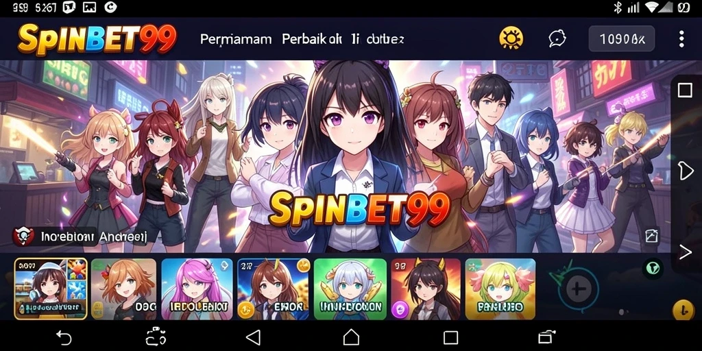 Gameplay SPINBET99 yang menampilkan serangan karakter Anime