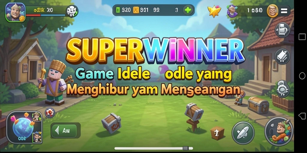 Tampilan gameplay <strong>SUPERWINNER</strong> yang menarik dan penuh warna.