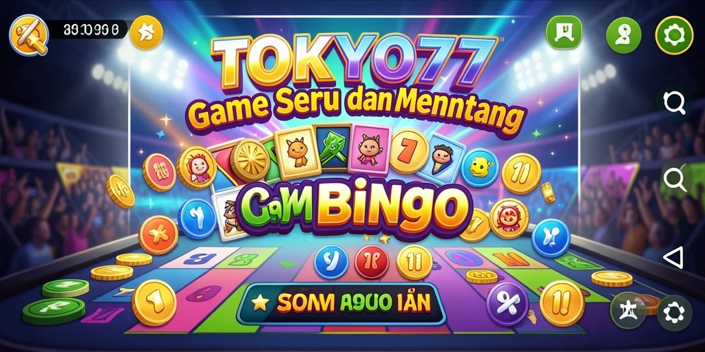 Tampilan gameplay seru di TOKYO77 dengan Bingo yang mengasyikkan.
